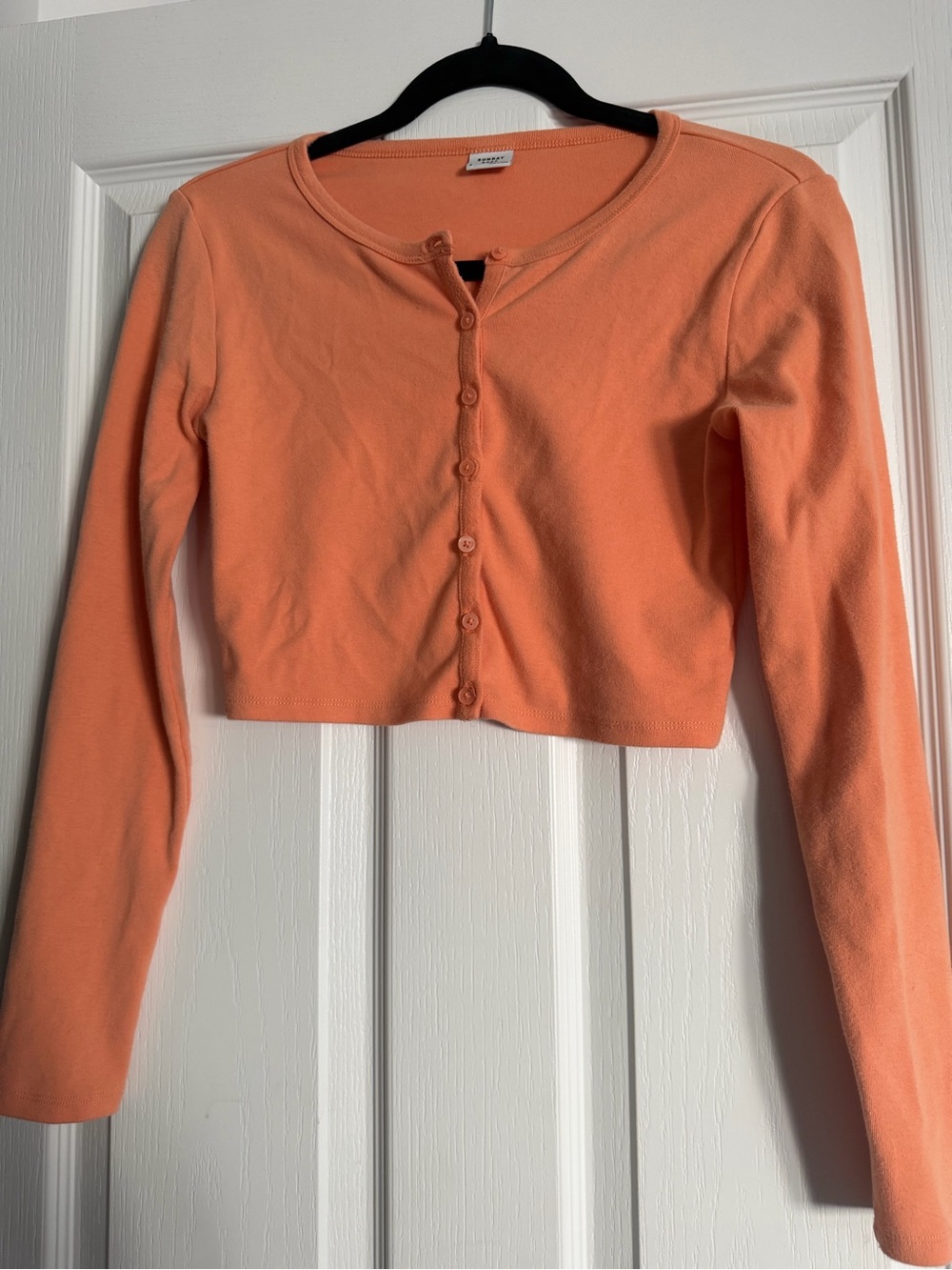 Sunday Best Pastel Orange Cardigan Top